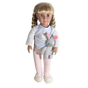 by Battat- Jovie 18" Regular‎ Non-Posable Pajama Fashion Doll- for Ages 3 & Up